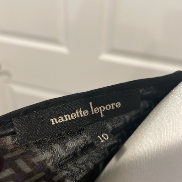 Nanette Lepore Sheer Patterned Blouse - Picture 10 of 10